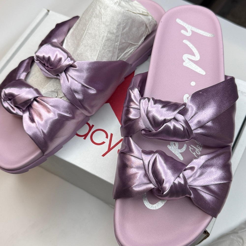 Circus NY by Sam Edelman Estelle Double Knotted Footbed Sandals- Orchid- Size 12 - Picture 7 of 13